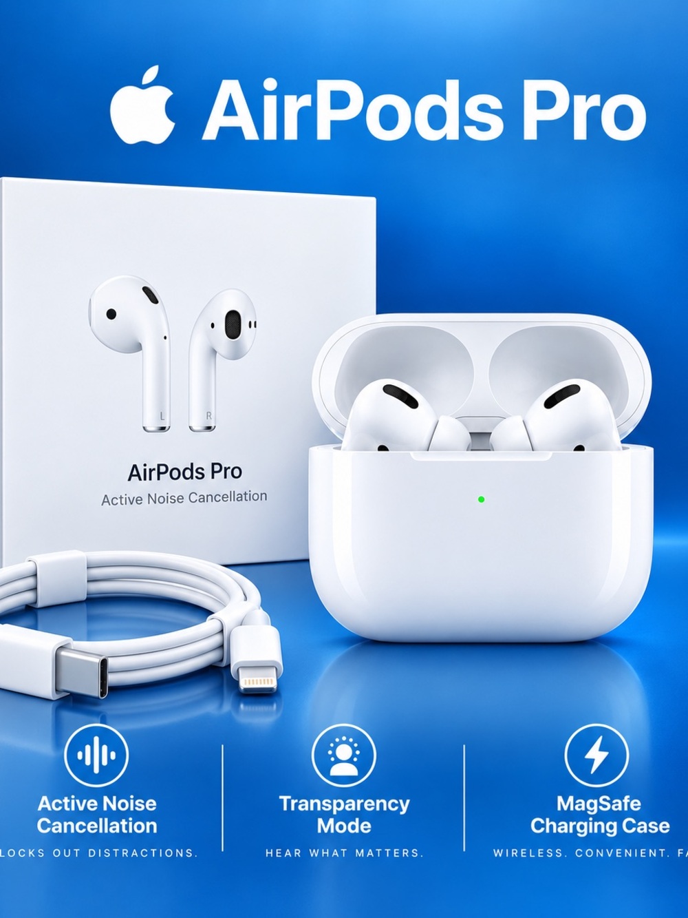 AirPods Pro Wireless Earbuds — White